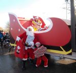 Salford Santa Scooter Run  to The Christie